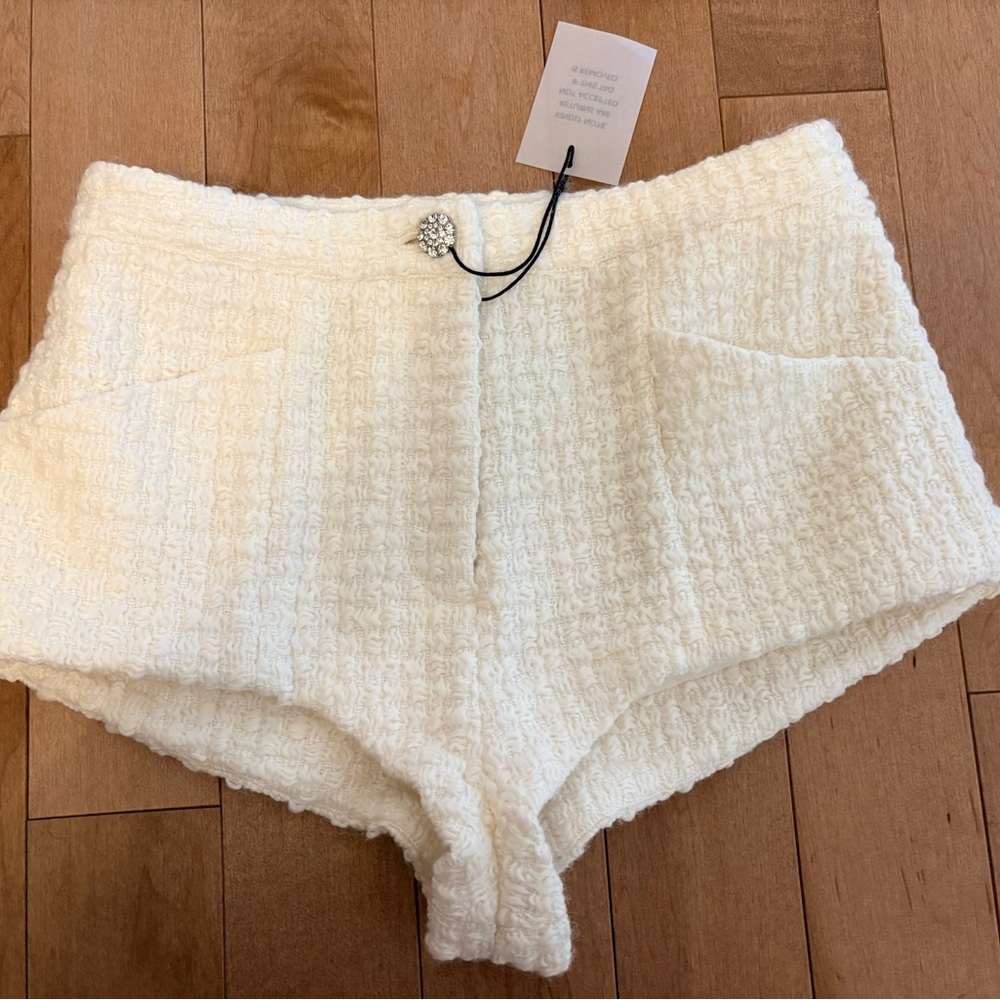 Lovers + Friends Cream High Waist Shorts
